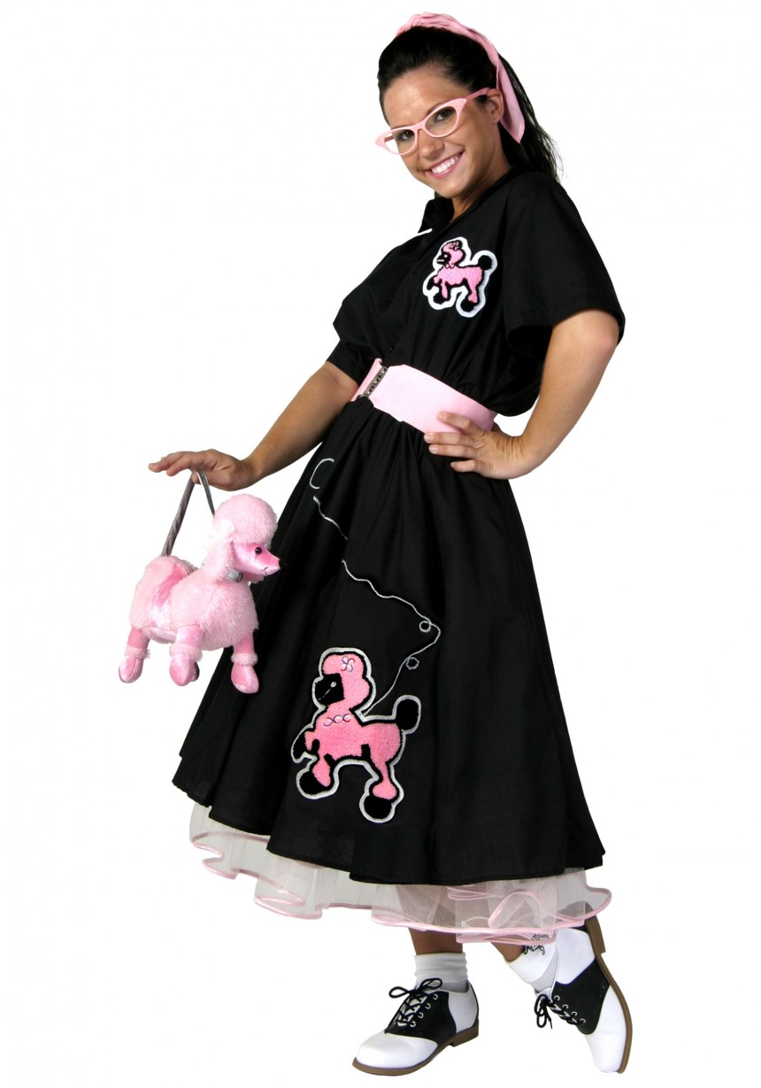 Adult Deluxe Poodle Skirt Costume - Halloween Costumes