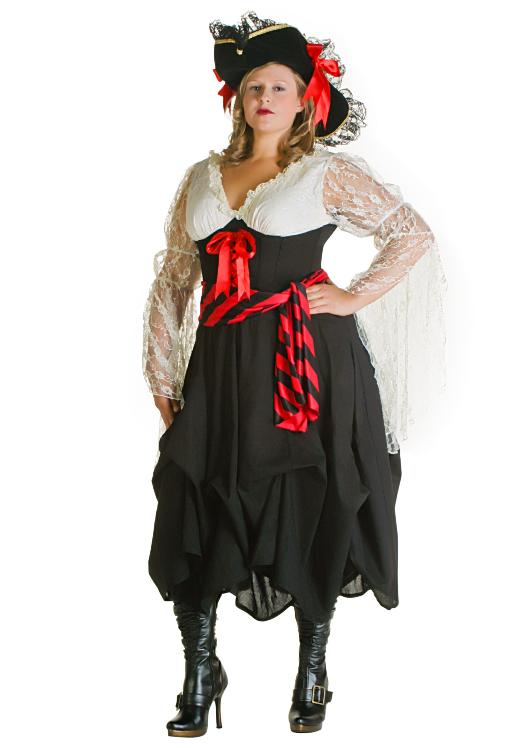 Plus Size Female Pirate Costume Halloween Costumes 9234