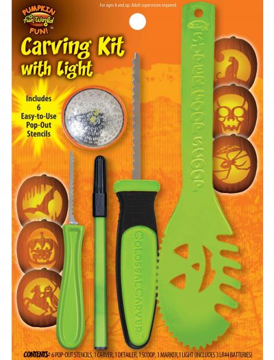 11 pc Green Colossal Carving Kit w/ Light buy now