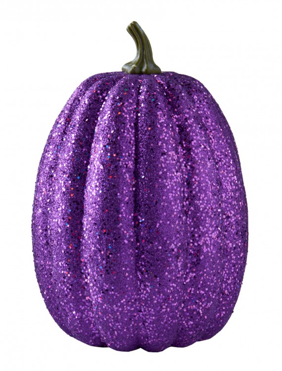 11" Tall Purple Glitter Pumpkin buy now