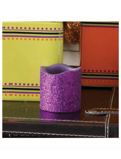 2 Inch Purple Glitter LED Candle buy now