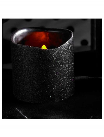 4 Inch Black Glitter LED Candle buy now
