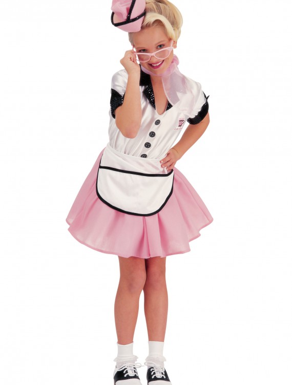 50s Child Soda Pop Girl Costume buy now