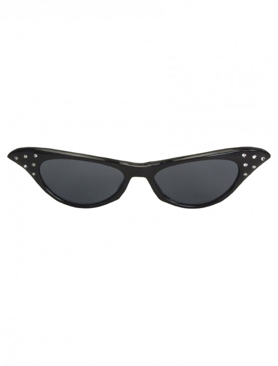 50s Rhinestone Black Sunglasses buy now