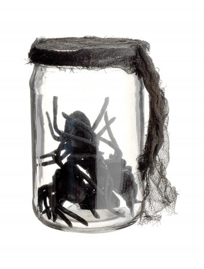 5.5 Inch Glass Jar w/ Spiders buy now