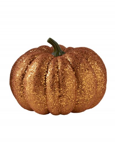8" Round Orange Glitter Pumpkin buy now