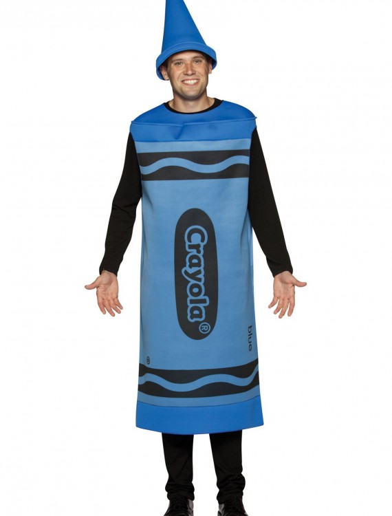 Adult Blue Crayon Costume buy now