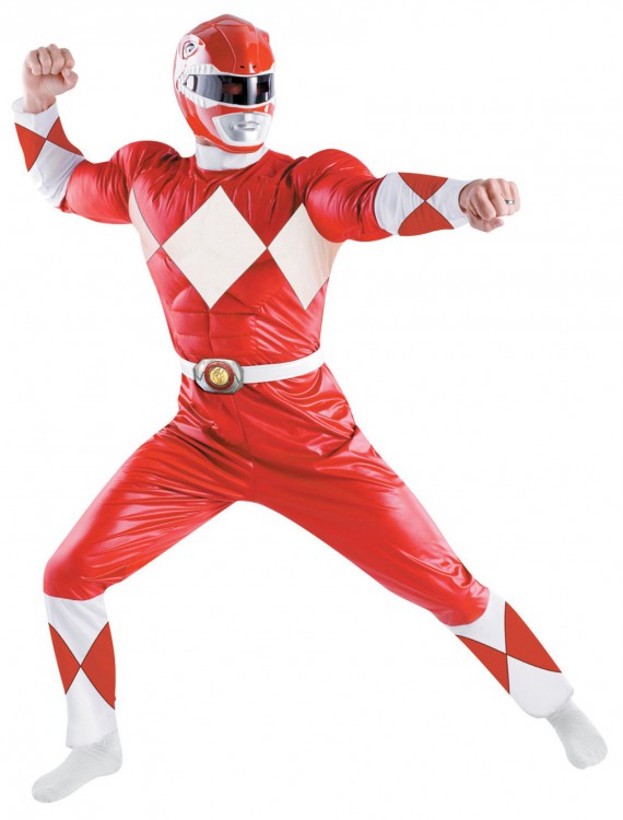 Adult Deluxe Red Power Ranger Costume buy now