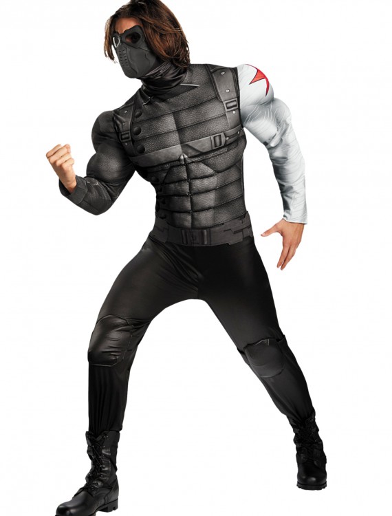 Adult Plus Size Winter Solder Classic Muscle Costume buy now
