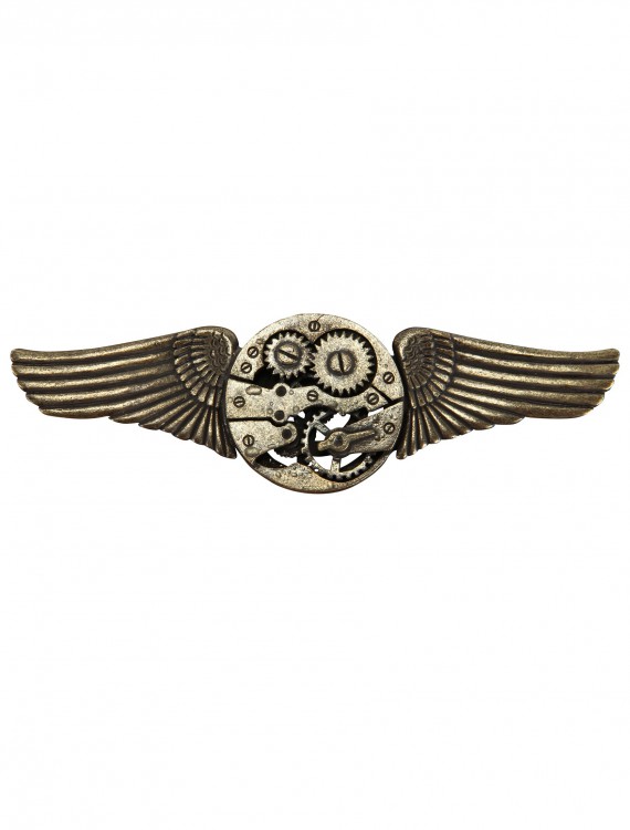 Antique Gear Wing Pin buy now