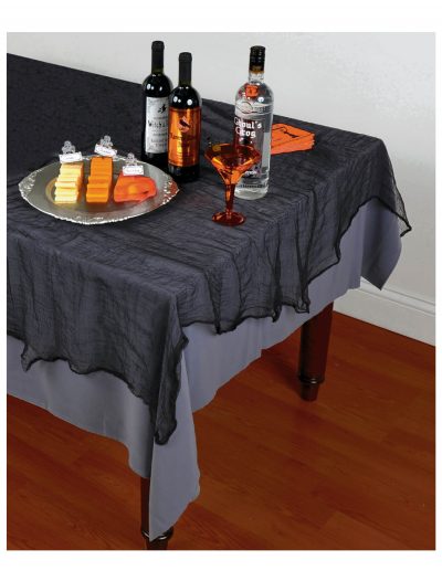Black Cheesecloth Tablecloth buy now
