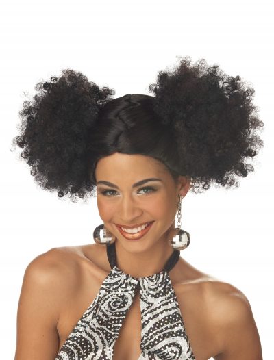 Black Disco Puffs Wig buy now