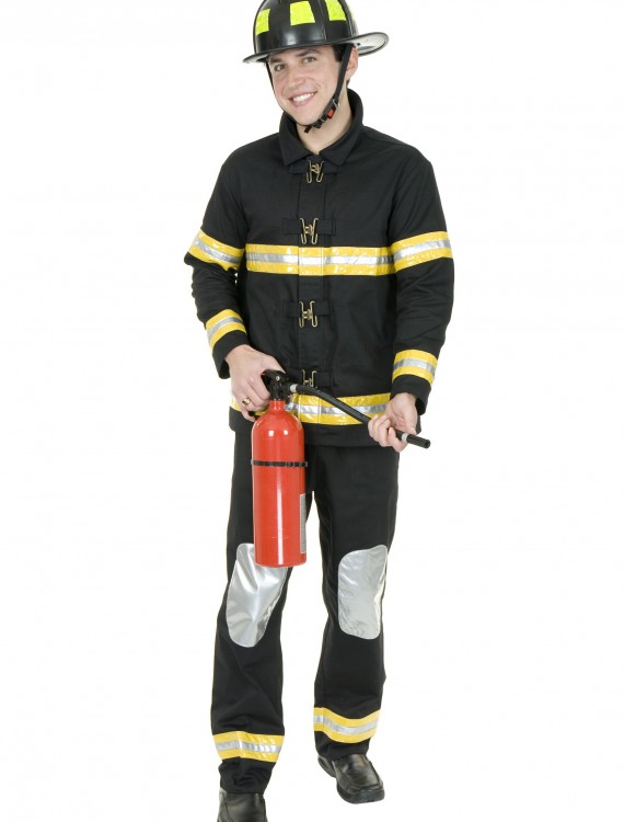 Black Fireman Costume buy now