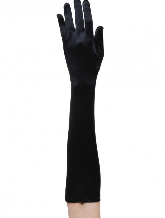 Black Flapper Costume Gloves buy now