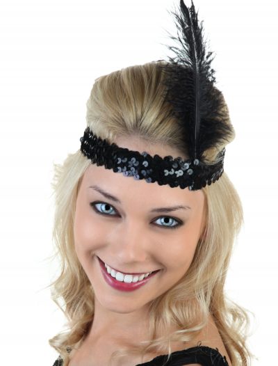 Black Flapper Headband buy now