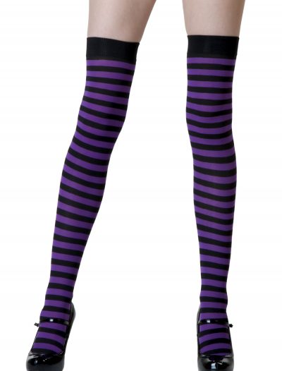 Black / Purple Striped Stockings buy now