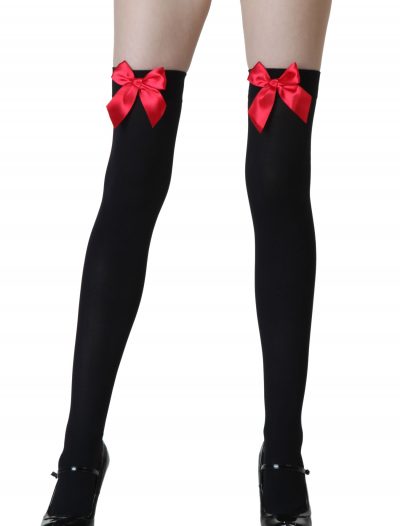 Black Stockings with Red Bows buy now