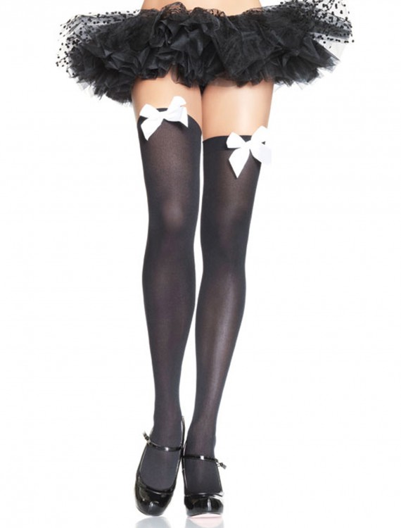 Black Stockings with White Bows buy now