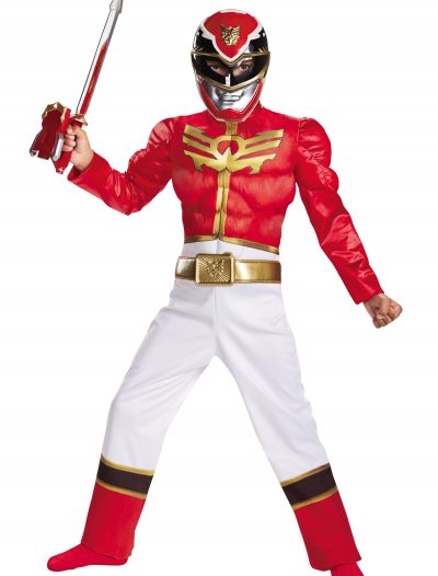 Boys Red Ranger Megaforce Classic Muscle Costume buy now
