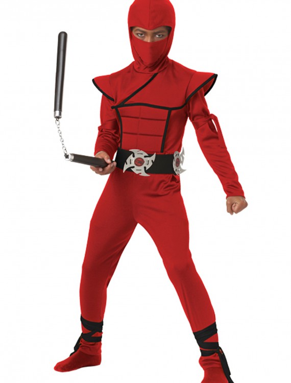 Boys Red Stealth Ninja Costume buy now