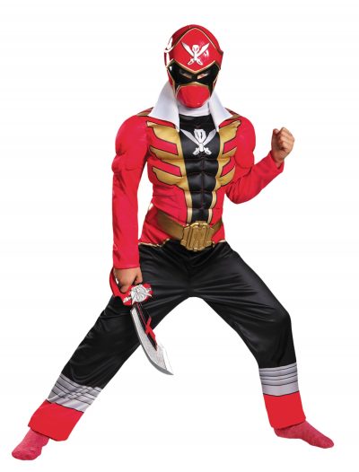 Boys Super Megaforce Red Ranger Muscle Costume buy now