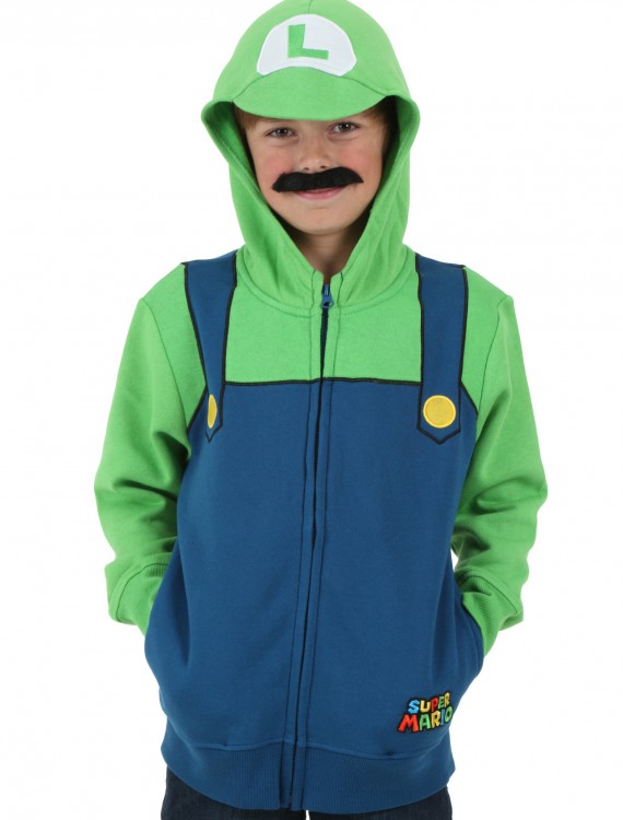 Boys Super Mario Luigi Hoodie buy now