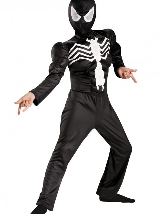 Boys Ultimate Black Suited Spider-Man Classic Muscle Costume buy now