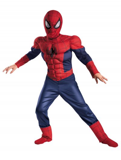 Boys Ultimate Spider-Man Classic Muscle Costume buy now