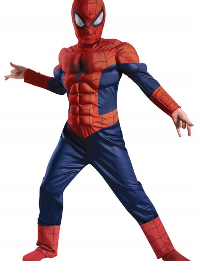 Boys Ultimate Spider-Man Muscle Light Up Costume buy now