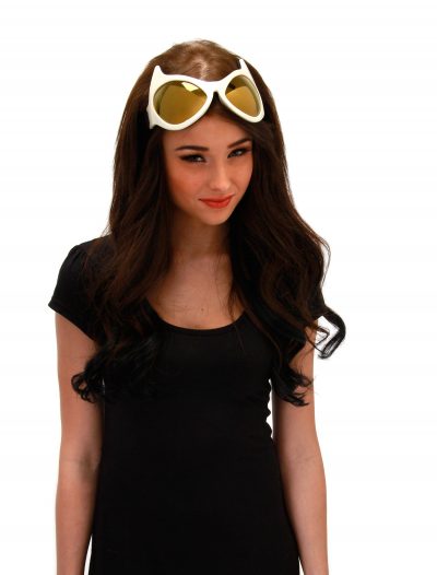 Cat Eye Goggles White and Gold buy now