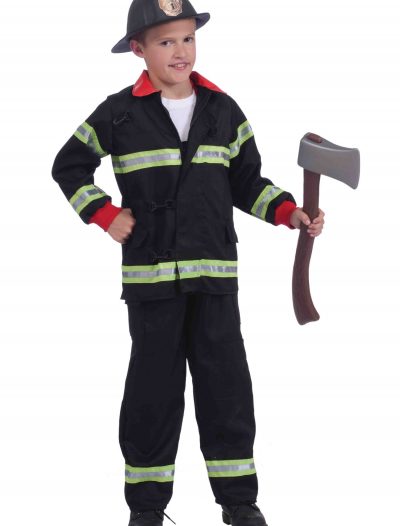Child Black Fireman Costume buy now