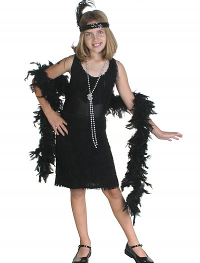 Child Black Fringe Flapper Costume buy now