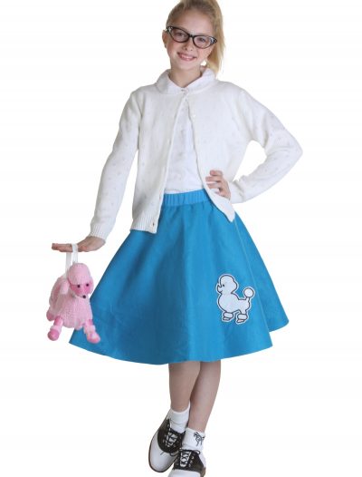 Child Blue 50s Poodle Skirt buy now