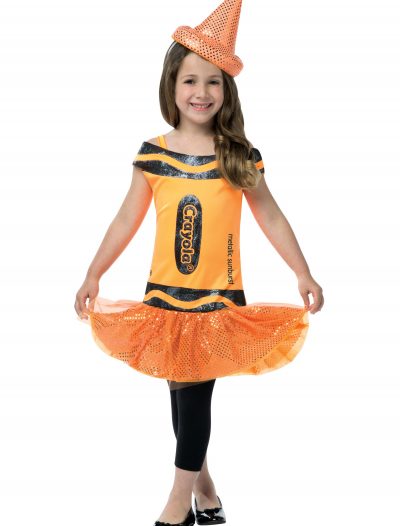 Child Crayola Glitz Orange Dress buy now