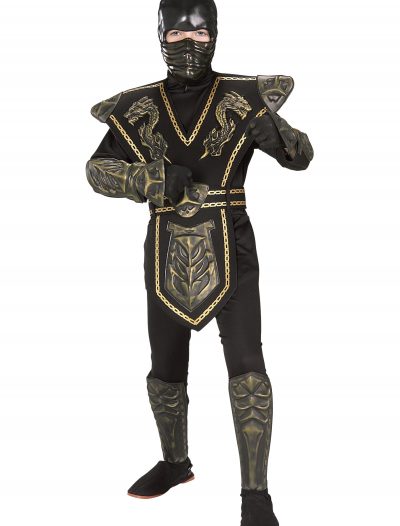 Child Gold Dragon Warrior Ninja Costume buy now