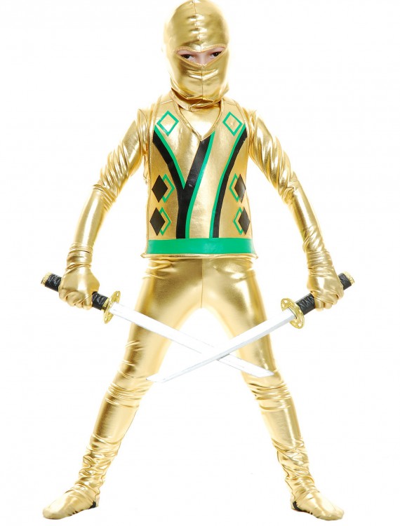 Child Gold Ninja Avengers Series III Costume buy now