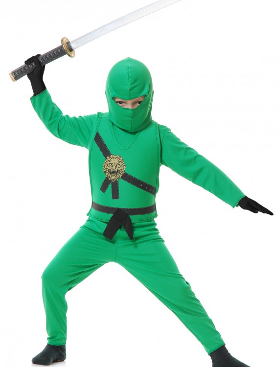Child Green Ninja Costume buy now