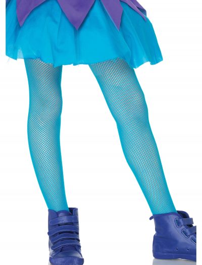Child Neon Blue Fishnet Tights buy now
