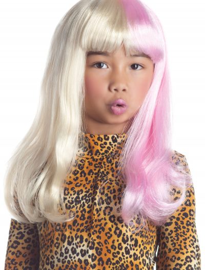 Child Pink and White Diva Wig buy now