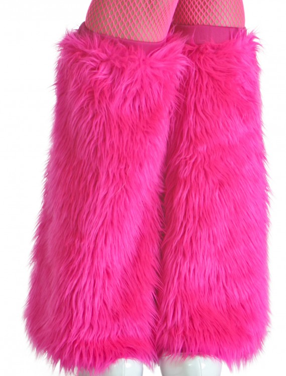 Child Pink Furry Boot Covers buy now