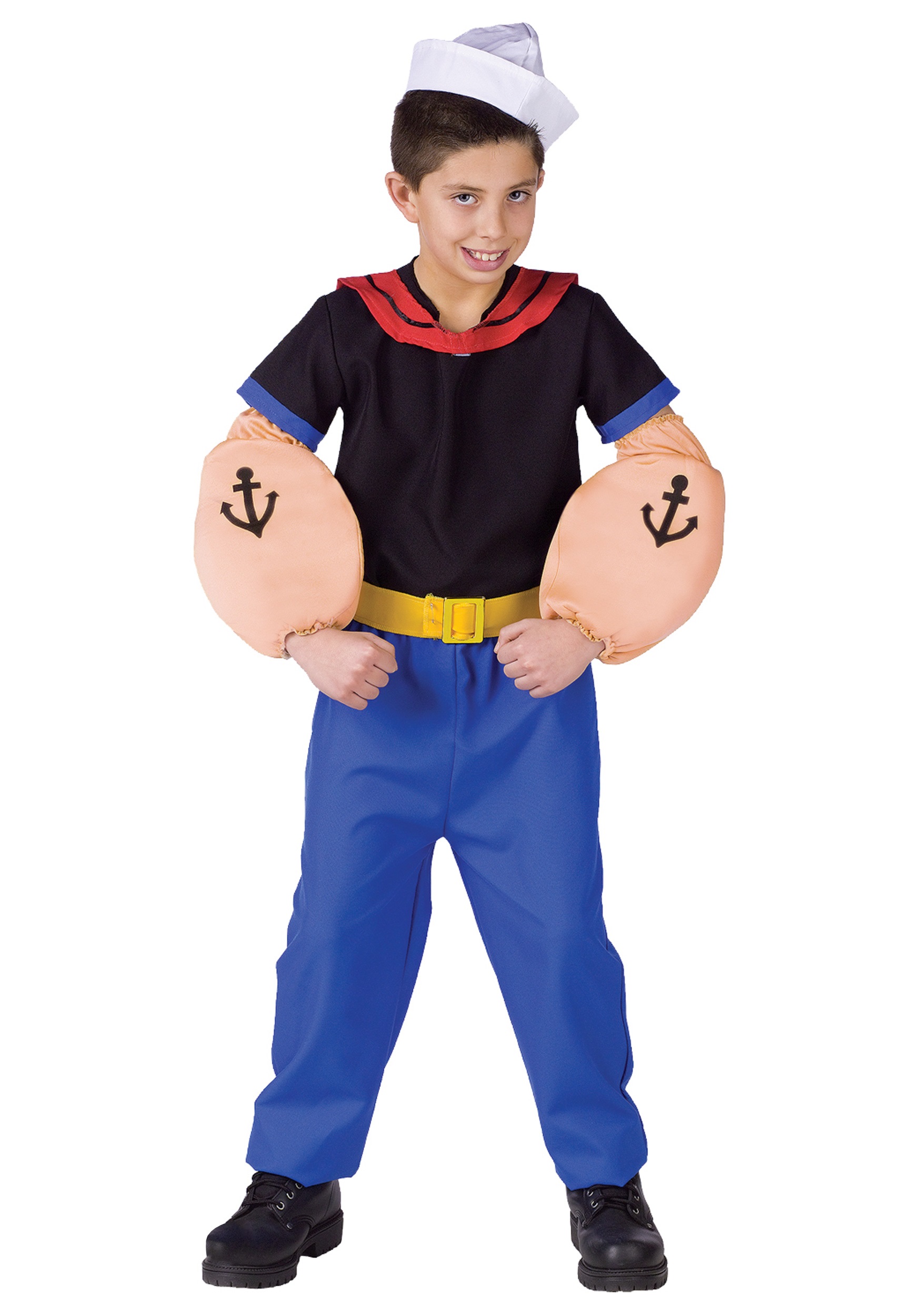 This Child Popeye Costume will turn you into the easily recognizable Popeye ...