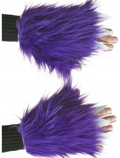 Child Purple Furry Hand Covers buy now