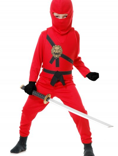 Child Red Ninja Master Costume buy now