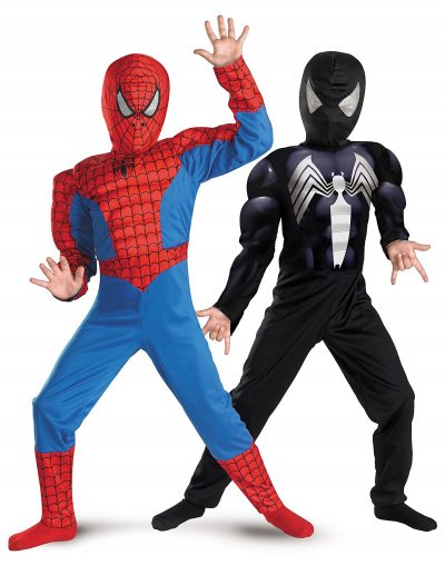 Child Reversible Muscle Chest Spiderman Costume buy now