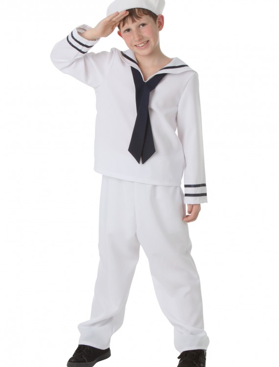 Child White Sailor Costume buy now