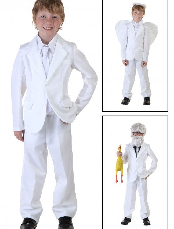 Child White Suit Costume buy now