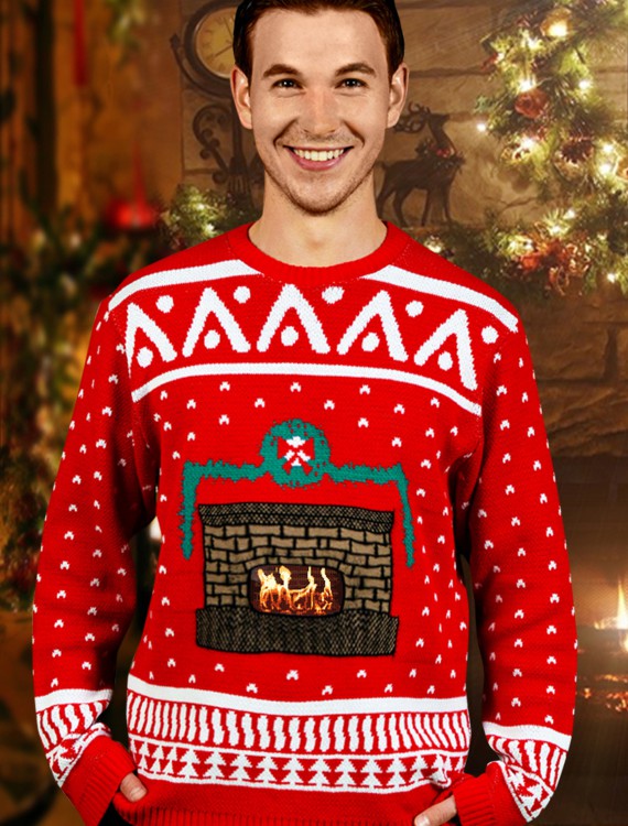 Crackling Fireplace Sweater buy now