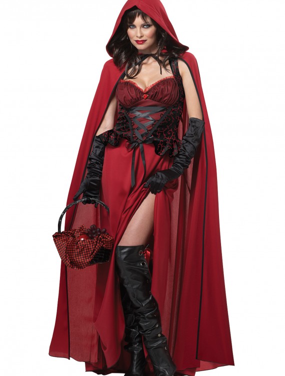 Womens Dark Red Riding Hood Costume buy now