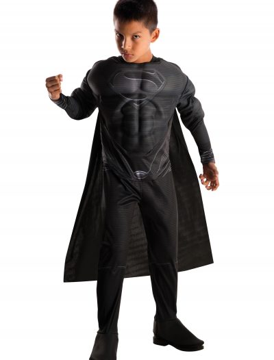 Deluxe Boys Black Suit Superman Costume buy now
