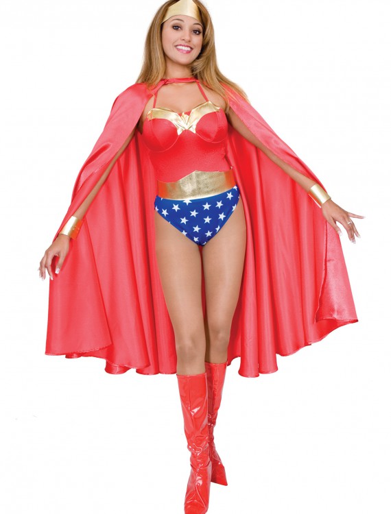 Adult Deluxe Red Superhero Cape buy now